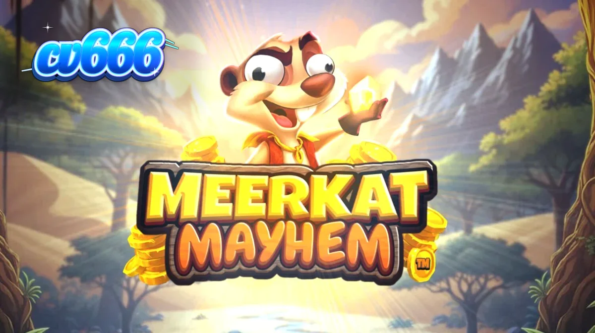 Meerkat Mayhem স্লট গেমের মরুভূমি এবং মীরক্যাট থিমযুক্ত ইন্টারফেস